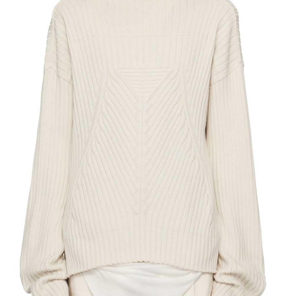Rick Owens Hollywood Tabard Sweater Cream Brand New